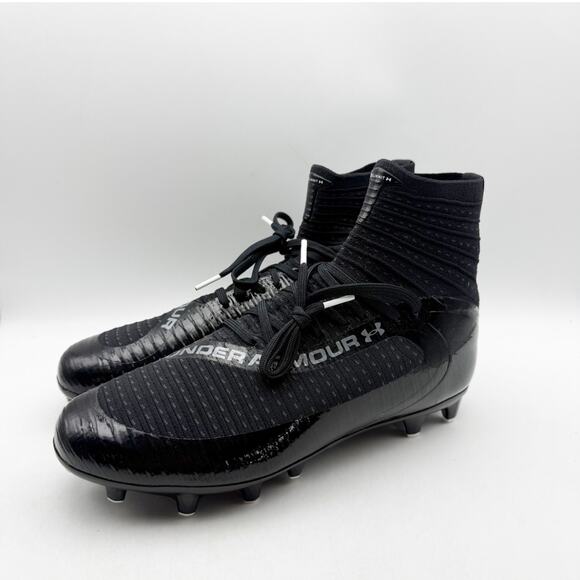 Under Armour Men\'s Highlight MC 2.0 High Top Football Cleats Size 9.5 Black NWOB main image 9